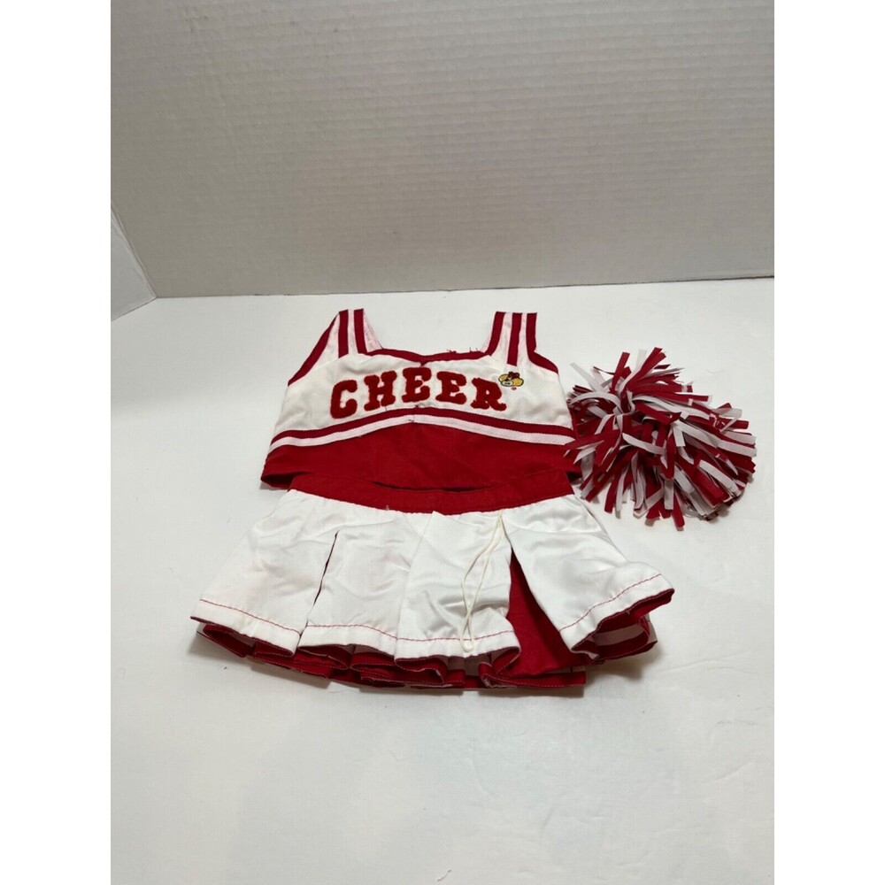 Build A Bear Cheerleading Clothing Red & White Cheerleading Outfit